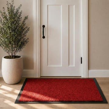 Droogloopmat Twister 90x150cm rood, Verzenden, Nieuw