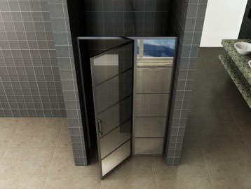 Matzwarte douchedeuren, douchewanden en zwarte inloopdouches, Verzenden, Nieuw, Glas, Douche