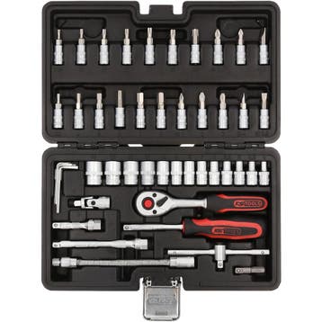 KS Tools 1/4 Dopsleutelset Evolution 48-delig, Auto diversen, Autogereedschap, Verzenden, Nieuw