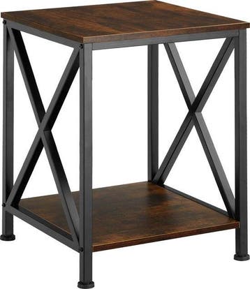 2dekans | tectake® - Bijzettafel Carlton industrial dark -, Ophalen of Verzenden, Zo goed als nieuw