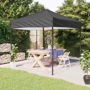 vidaXL Partytent inklapbaar 3x3 m antracietkleurig, Verzenden, Nieuw, Partytent