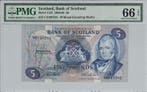 1984 Scotland 5 Pounds Pick 112f Pmg Gem Unc 66 Epq, Verzenden
