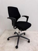 Refurbished Girofex 64-3578 zwart stof verstelbare armlegger, Vergader- of Presentatieruimte, Ophalen of Verzenden, Gebruikt, Stoel