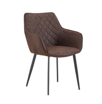 2dekans | Multifurn Elin Eetkamerstoelen - Set van 2 -, Ophalen of Verzenden, Zo goed als nieuw, Bruin