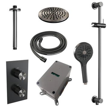 Brauer Gunmetal Carving Thermostatische Regendoucheset, Ophalen of Verzenden, Nieuw
