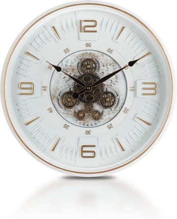 Steampunk Wandklok Bewegend | Tweedekansje | OP=OP, Ophalen of Verzenden, Zo goed als nieuw, Wandklok