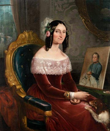 Italian school (mid XVIII) - Portrait of a Lady with a