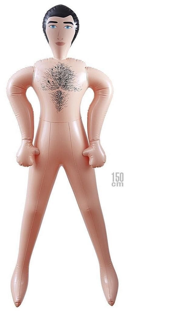 Opblaasbare mannelijke pop 150cm, Hobby en Vrije tijd, Feestartikelen, Nieuw, Ophalen of Verzenden