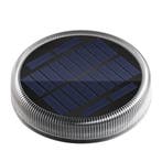 Solar grondspot Round met schemersensor voordeelset van 4, Verzenden, Minder dan 50 watt, Nieuw, Rvs