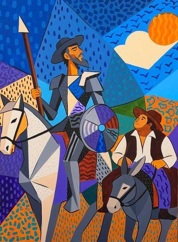 Adri Q - XL - Don Quijote y Sancho Panza