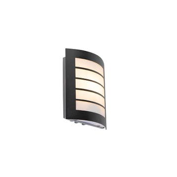 Buiten wandlamp zwart IP44 met schemersensor - Miro, Verzenden, Nieuw, Kunststof