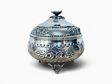Kom - .900 zilver, Antiek en Kunst