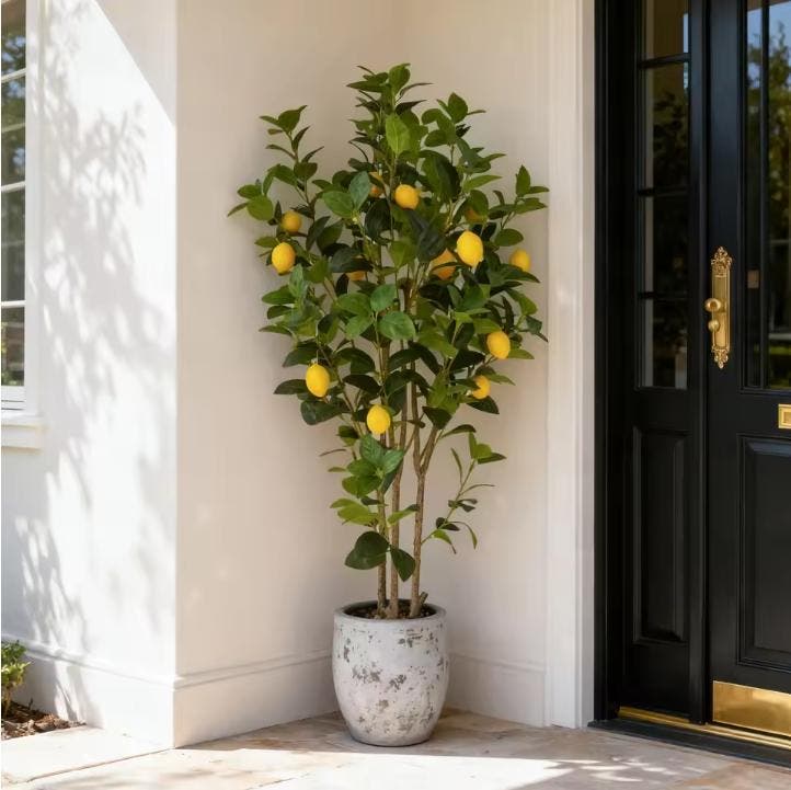 Kunstmatige Citroenboom 120 cm – Realistische Kunstplant, Huis en Inrichting, Woonaccessoires | Kunstplanten en Kunstbloemen, Nieuw