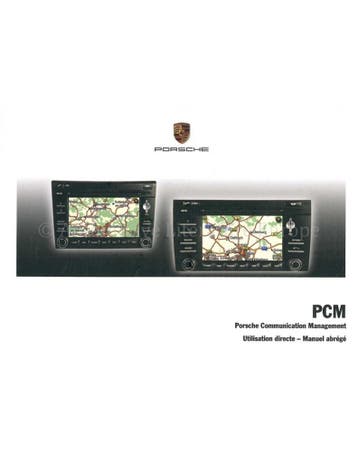 2009 PORSCHE PCM VERKORT INSTRUCTIEBOEKJE FRANS