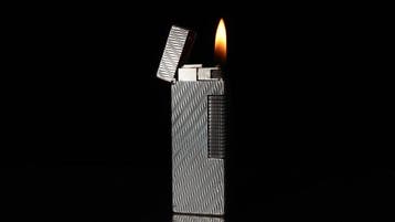 Dunill - Wave Pattern Rollagas Lighter - Aansteker -, Nieuw
