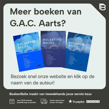 2022-2023 / Belastingrecht voor Bachelors en Masters /, Verzenden, Zo goed als nieuw, G.A.C. Aarts