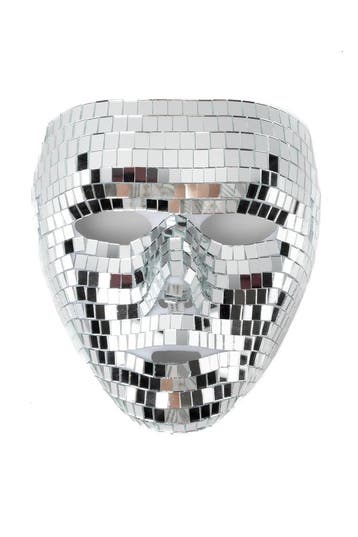 KIMU® Discobal Masker Gezicht Vrouw Spiegeltjes Disco Spiege, Ophalen of Verzenden, Nieuw, Feestartikel, Carnaval