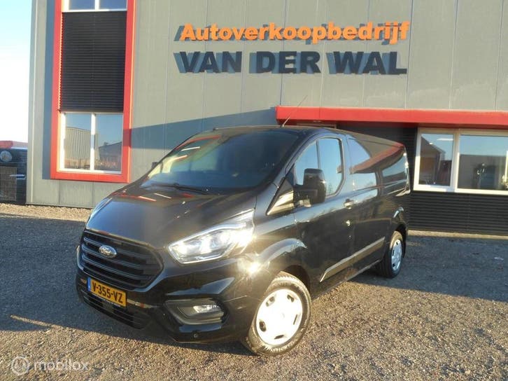 Zakelijke lease - Ford Transit Custom 320 2.0 TDCI, Auto's, Bestelauto's, Automaat, Financial lease, Zwart, Ford, ABS, Adaptieve lichten