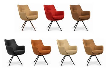 Eetkamerstoelen met draai Gealux Miami/Sanne/Gareth 4/6/8/10, Ophalen of Verzenden, Nieuw, Leer, Design, modern