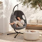 Hangstoel Anika met frame en kussen 160 kg - antraciet, Verzenden, Nieuw