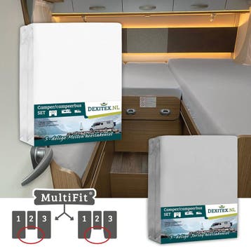 Textielpakket  3 delig met midden matras -1 hoeslakenset(3, Verzenden, Nieuw, Eenpersoons, Wit