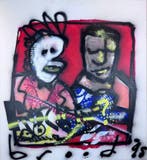 Herman Brood | Origineel Schilderij: Rockin, Antiek en Kunst, Kunst | Schilderijen | Abstract