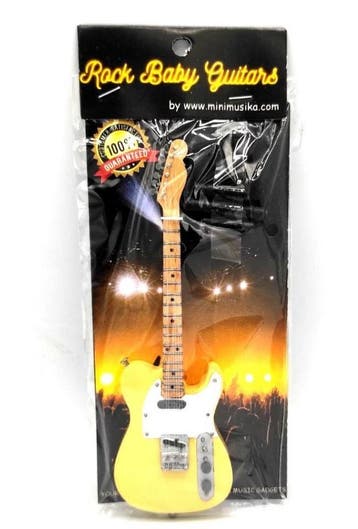 Baby miniatuur replica Telecaster gitaar 15cm B. Springsteen, Ophalen of Verzenden, Nieuw, Pop, Beeldje of Miniatuur