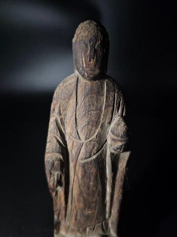 Wooden Sentai Buddha (Sennin-Butsu) - sculptuur Hout - Japan