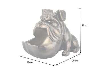 Decoratief beeldje van een bulldog van 30 cm, brons, met, Ophalen of Verzenden, Nieuw
