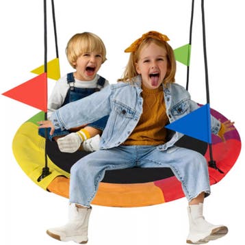 Kruzzel Nestschommel 110 cm – Comfortabel en Weerbestendig, Ophalen of Verzenden, Nieuw