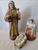 Beeld, Jozef en Maria met kindje jezus - 40 cm - Composiet, Antiek en Kunst, Antiek | Boeken en Bijbels