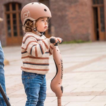 Scoot and ride kinderhelm - mocha - xxs-s, Ophalen of Verzenden, Zo goed als nieuw, Onbekend