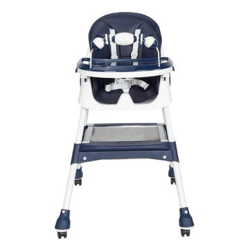 Meegroei kinderstoel inklapbaar | Blauw | Premium | OP=OP, Huis en Inrichting, Stoelen, Kunststof, Blauw, Verstelbaar, Nieuw