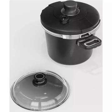 AMT Gastroguss Drukpan set – Ø 24 cm – 4,5 liter – Lo, Ophalen of Verzenden, Nieuw, Aluminium