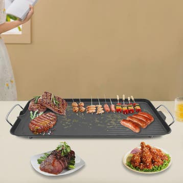 Elektrische Grillplaat 1500W - Indoor/Outdoor BBQ met Antiaa, Tuin en Terras, Verzenden, Nieuw