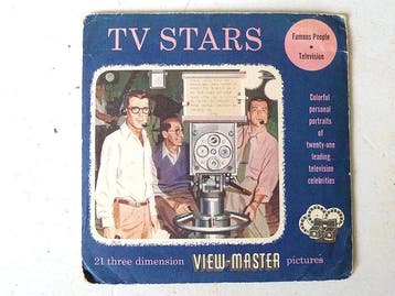 TV Stars, 1955, zeldzaam Viewmaster pakje - S3 ontwerp