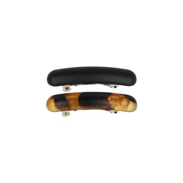 Haarspeld Patentspeld 5cm – Effen & Gevlekt Patroon – Zwart, Nieuw