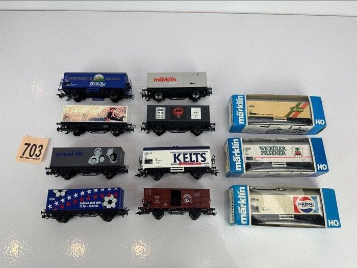Märklin H0 - 4415 - Modeltrein goederenwagon (11) - 11 x, Hobby en Vrije tijd, Modeltreinen | H0
