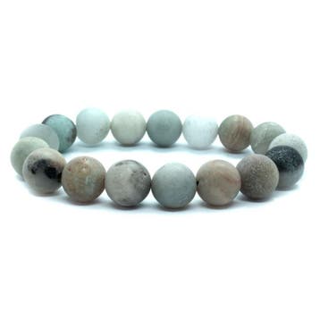 Kralen armband Heren met elastiek met Amazonite kralen 12mm, Hobby en Vrije tijd, Kralen en Sieraden maken, Ophalen of Verzenden
