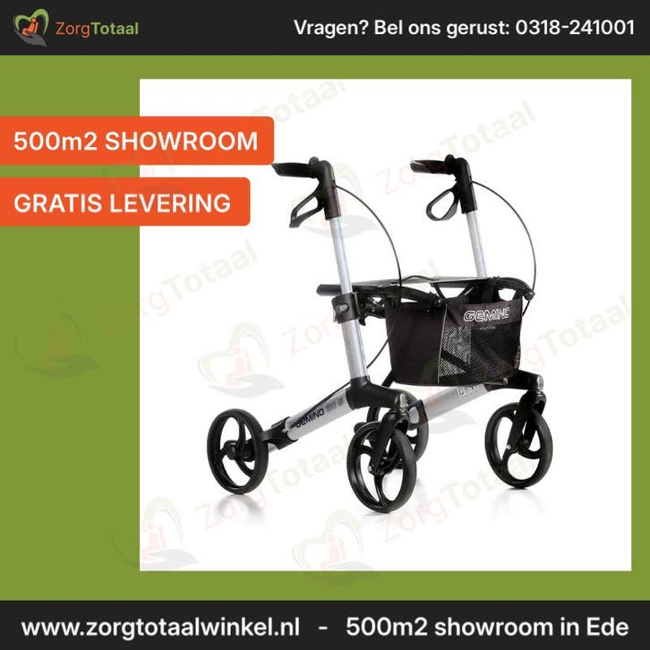 Lichtgewicht rollator voor kleine mensen - Gemino 30S - to.., Diversen, Rollators, Nieuw, Ophalen of Verzenden