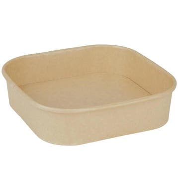 Voedselcontainers | Papier | Recyclebaar | 1.2L | 300 Stuks, Verzenden, Nieuw in verpakking