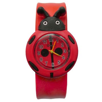 Fako - Kinderhorloge - Slap On Mini - Lieveheersbeestje -, Verzenden, Nieuw