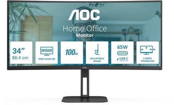AOC CU34V5C curved ultrawide monitor 34, Verzenden, Nieuw in verpakking