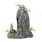 Steile rots met tempel 29cm / Aquariumdecoratie As-130, Verzenden, Nieuw, Gevuld zeewateraquarium