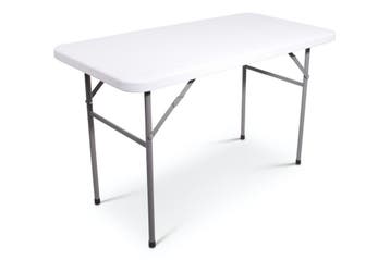 Klaptafel 122 x 61cm | Lichtgrijs, Huis en Inrichting, Ophalen of Verzenden, Nieuw, Kunststof