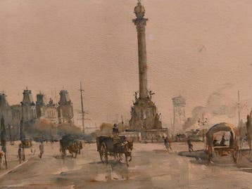 Escuela Impresionista Europea (XX) - Plaza Colón de
