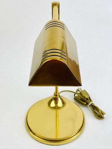 Bankierslamp - Messing - Design Bankierslamp, Antiek en Kunst