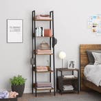 Industriële 5-Laags Boekenkast met 4 Haken – Vintage Kast, Verzenden, Nieuw