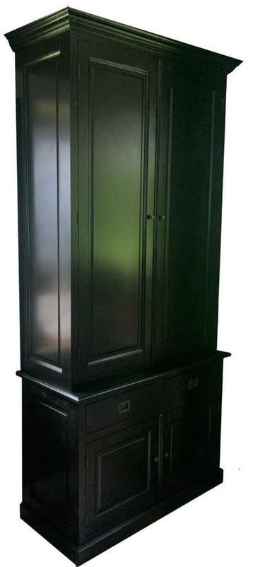 Buffetkast Dronten zwart 120 x 240cm dichte deuren, Ophalen of Verzenden, Nieuw