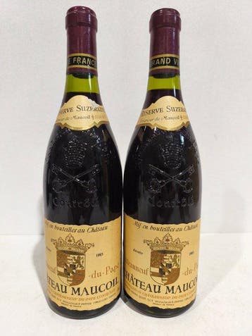 1985 Châteauneuf-du-Pape Château Maucoil, Réserve Suzeraine,, Nieuw